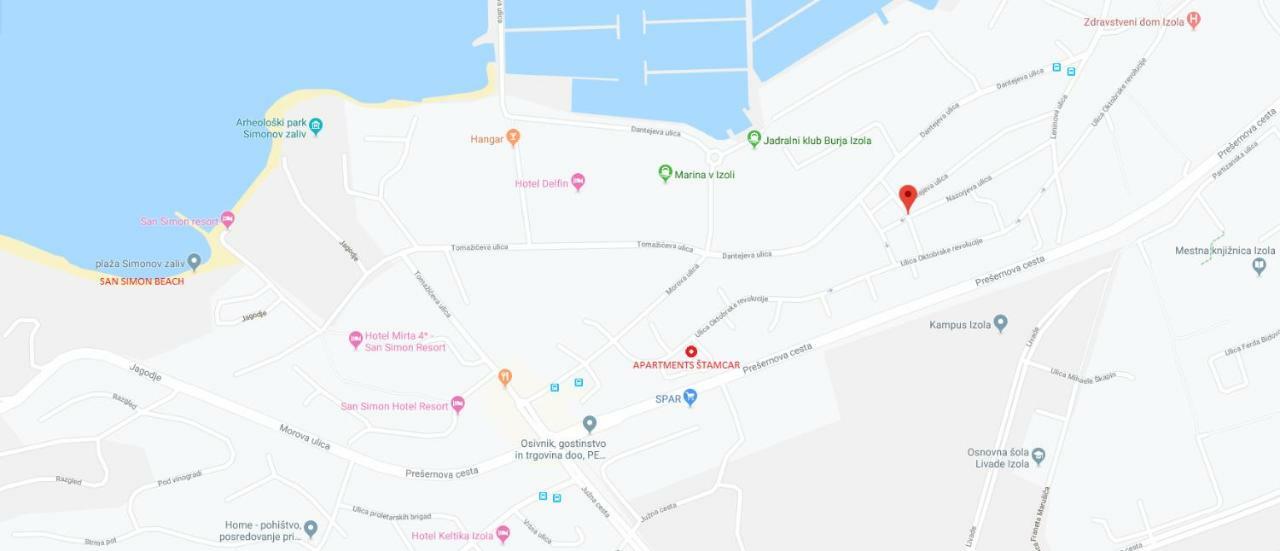 Apartmaji Stamcar Изола Екстериор снимка